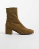 ASOS DESIGN ASOS DESIGN Ronan block heel ankle boots in olive suedette-Green - 2