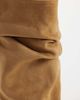 ASOS DESIGN ASOS DESIGN Rosario slouch kitten heel boots in taupe suedette-Neutral - 3