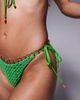 ASOS DESIGN ASOS DESIGN Rosie charm crochet tie side bikini bottom in green - 4