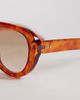 ASOS DESIGN ASOS DESIGN round aviator sunglasses in honey tort with gradient brown lenses - 2