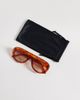 ASOS DESIGN ASOS DESIGN round aviator sunglasses in honey tort with gradient brown lenses - 3