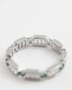 ASOS DESIGN ASOS DESIGN round cubic zirconia crystal stone band ring in silver - 3