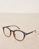ASOS DESIGN ASOS DESIGN round glasses in ombre tortoise shell with clear blue light lens-Brown - 2