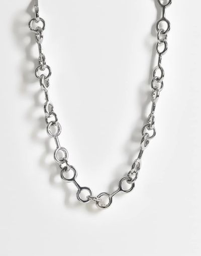 ASOS DESIGN ASOS DESIGN round link chain necklace in silver