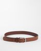 ASOS DESIGN ASOS DESIGN rounded edge buckle real leather belt in brown - 1