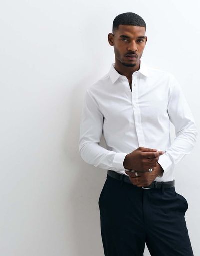 ASOS DESIGN ASOS DESIGN royal oxford slim shirt in white