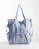 ASOS DESIGN ASOS DESIGN ruched pocket tote bag in blue and red stripe - 1