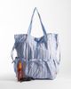 ASOS DESIGN ASOS DESIGN ruched pocket tote bag in blue and red stripe - 2