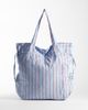 ASOS DESIGN ASOS DESIGN ruched pocket tote bag in blue and red stripe - 4