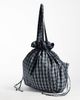 ASOS DESIGN ASOS DESIGN ruched pocket tote bag in check print-MULTI - 4