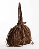 ASOS DESIGN ASOS DESIGN ruched pocket tote bag in chocolate velvet-Brown - 4