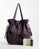 ASOS DESIGN ASOS DESIGN ruched pocket tote bag in purple & blue plaid-Multi - 2