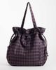 ASOS DESIGN ASOS DESIGN ruched pocket tote bag in purple & blue plaid-Multi - 4