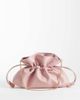 ASOS DESIGN ASOS DESIGN ruched resin ball pouch clutch bag with detachable shoulder strap in light pink-Purple - 4