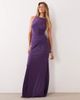 ASOS DESIGN ASOS DESIGN ruched waist slinky maxi dress in purple - 1