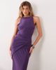ASOS DESIGN ASOS DESIGN ruched waist slinky maxi dress in purple - 2