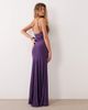 ASOS DESIGN ASOS DESIGN ruched waist slinky maxi dress in purple - 4