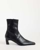 ASOS DESIGN ASOS DESIGN Rudy chisel toe heeled sock boots in black - 1