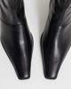 ASOS DESIGN ASOS DESIGN Rudy chisel toe heeled sock boots in black - 3