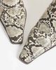 ASOS DESIGN ASOS DESIGN Rudy chisel toe heeled sock boots in snake print-Multi - 3