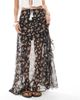 ASOS DESIGN ASOS DESIGN ruffle chiffon printed maxi skirt-Multi - 2