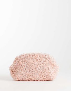 ASOS DESIGN ASOS DESIGN ruffle clutch bag in pink