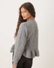 ASOS DESIGN ASOS DESIGN ruffle curved hem sweater in gray - 3