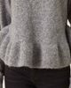 ASOS DESIGN ASOS DESIGN ruffle curved hem sweater in gray - 4