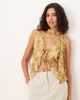 ASOS DESIGN ASOS DESIGN ruffle vest with scarf in green floral print-Multi - 1