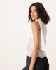 ASOS DESIGN ASOS DESIGN ruffle vest with scarf in ivory-White - 4