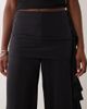 ASOS DESIGN ASOS DESIGN ruffle waistband cupro pants in black - 4