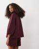 ASOS DESIGN ASOS DESIGN runner shorts in burgundy-Navy - 4