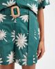 ASOS DESIGN ASOS DESIGN runner shorts with embroidery and belt detail in green - part of a set - 4