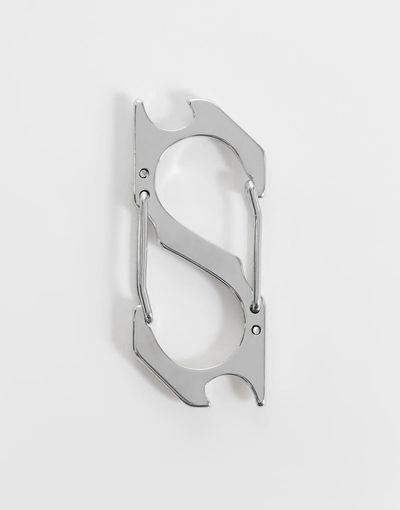 ASOS DESIGN ASOS DESIGN s-shape carabiner clip in silver