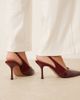 ASOS DESIGN ASOS DESIGN Sabrina slingback stiletto heels in burgundy-Red - 4