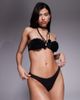 ASOS DESIGN ASOS DESIGN Sage premium hipster bikini bottoms in black-Brown - 1
