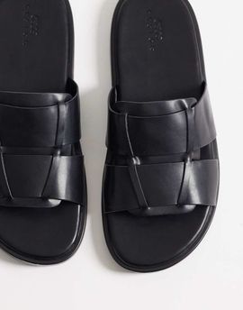 ASOS DESIGN ASOS DESIGN sandal slides in black
