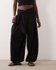 ASOS DESIGN ASOS DESIGN sarong-tie balloon pants in black - 1