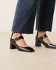 ASOS DESIGN ASOS DESIGN Sasha double buckle strap mid block heel shoes in black - 4