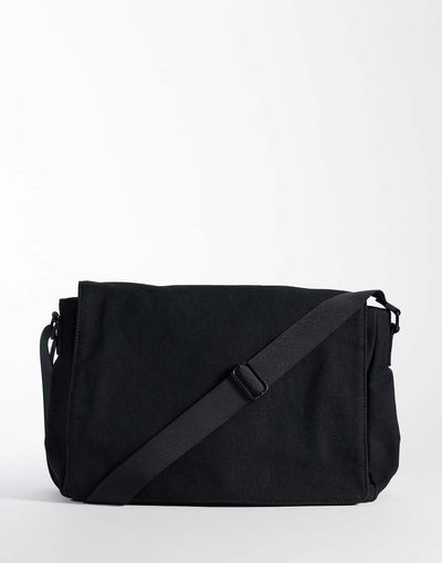 ASOS DESIGN ASOS DESIGN satchel crossbody bag in black canvas