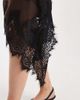 ASOS DESIGN ASOS DESIGN satin asymmetric lace trim mini skirt in chocolate-Brown - 2