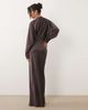 ASOS DESIGN ASOS DESIGN satin batwing maxi dress in brown-Green - 4