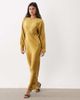 ASOS DESIGN ASOS DESIGN satin batwing maxi dress in ochre-Yellow - 1