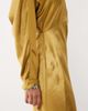 ASOS DESIGN ASOS DESIGN satin batwing maxi dress in ochre-Yellow - 3