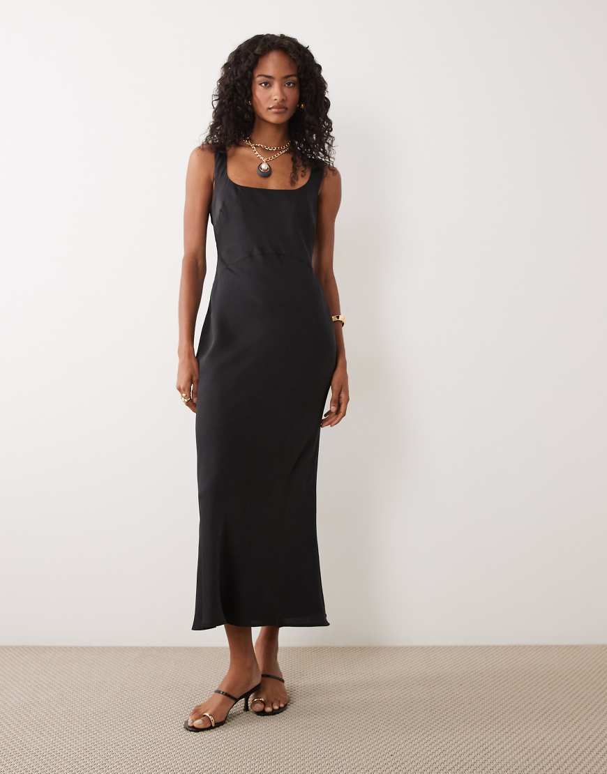 asos design bias cut midi satin dress Halter neck Utah Engagement Session | Futuna quality polyester Color:Vellum/Nightfall Multi