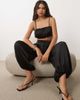 ASOS DESIGN ASOS DESIGN satin bubble pleated pants in black - part of a set - 2