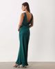 ASOS DESIGN ASOS DESIGN satin drape bodice maxi dress with cowl back detail in blue - 2