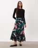ASOS DESIGN ASOS DESIGN satin fishtail maxi skirt in neo animal print-Multi - 1