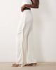 ASOS DESIGN ASOS DESIGN satin fringe wide leg pants in ivory-White - 2