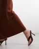 ASOS DESIGN ASOS DESIGN satin maxi skirt in chocolate - part of a set-Brown - 3